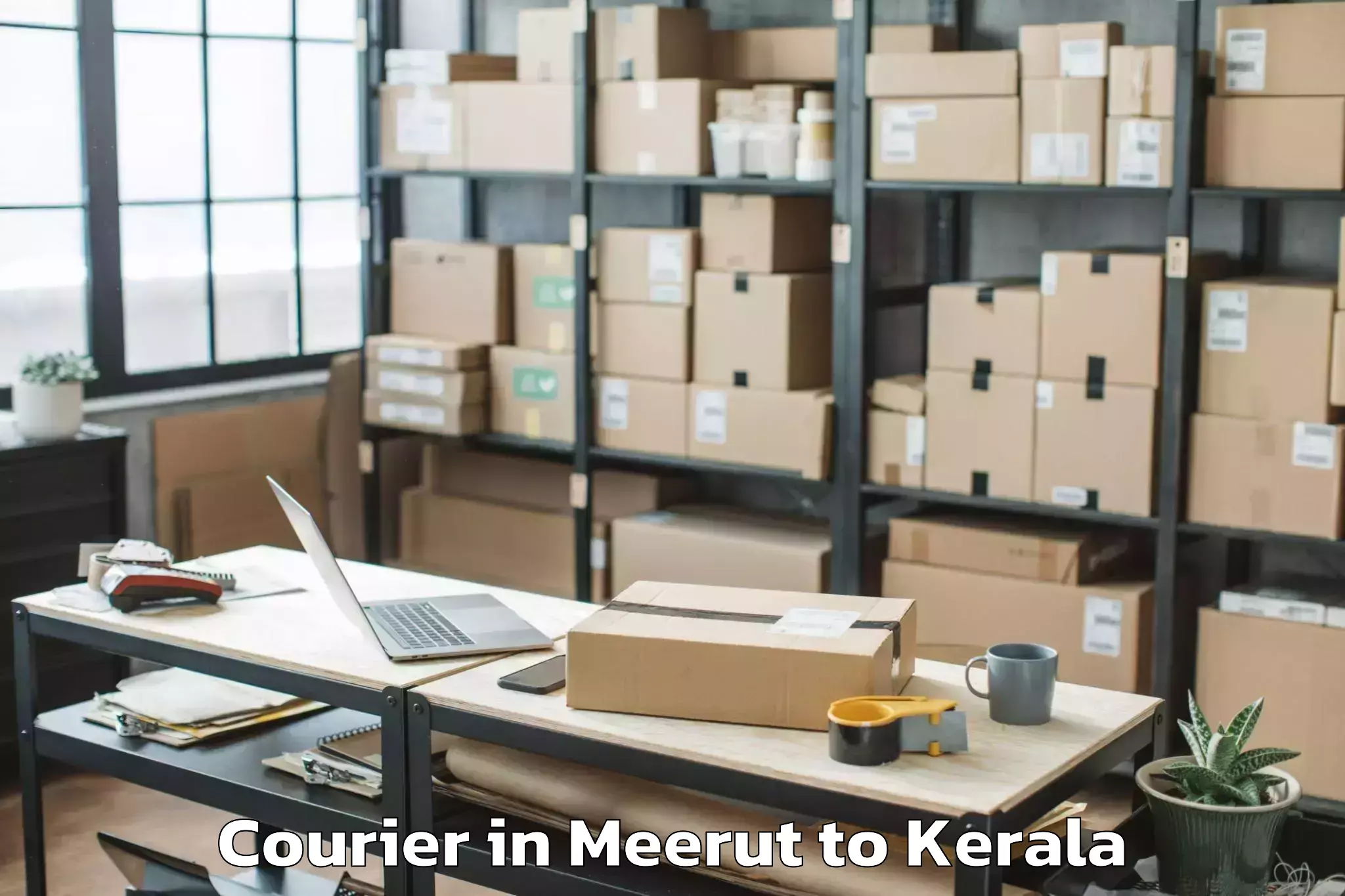 Leading Meerut to Aroor Courier Provider